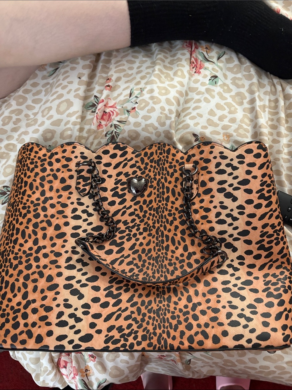 Betsey Johnson Lepard bag